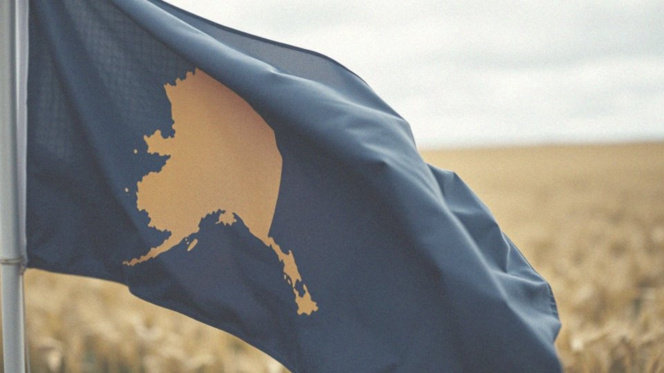 Jakie są cechy flagi stanowej Alaski?