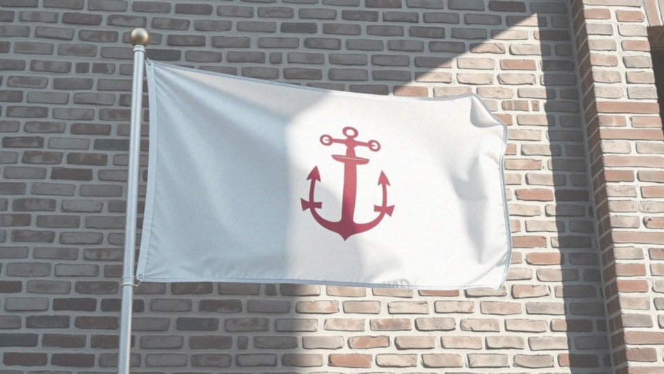 Jakie są cechy flagi stanowej Rhode Island?